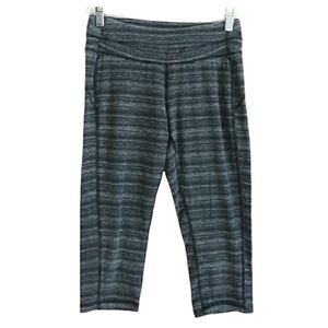 Tek Gear Women's Gray Space-dye Cropped Athletic Leggings